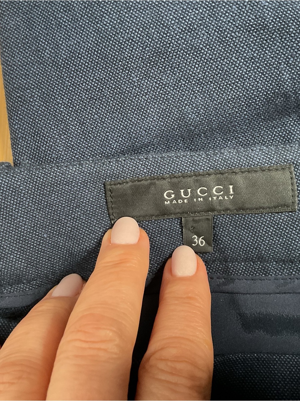 Gucci Navy Double-Breasted Blazer and Trousers - Picture 13 of 14